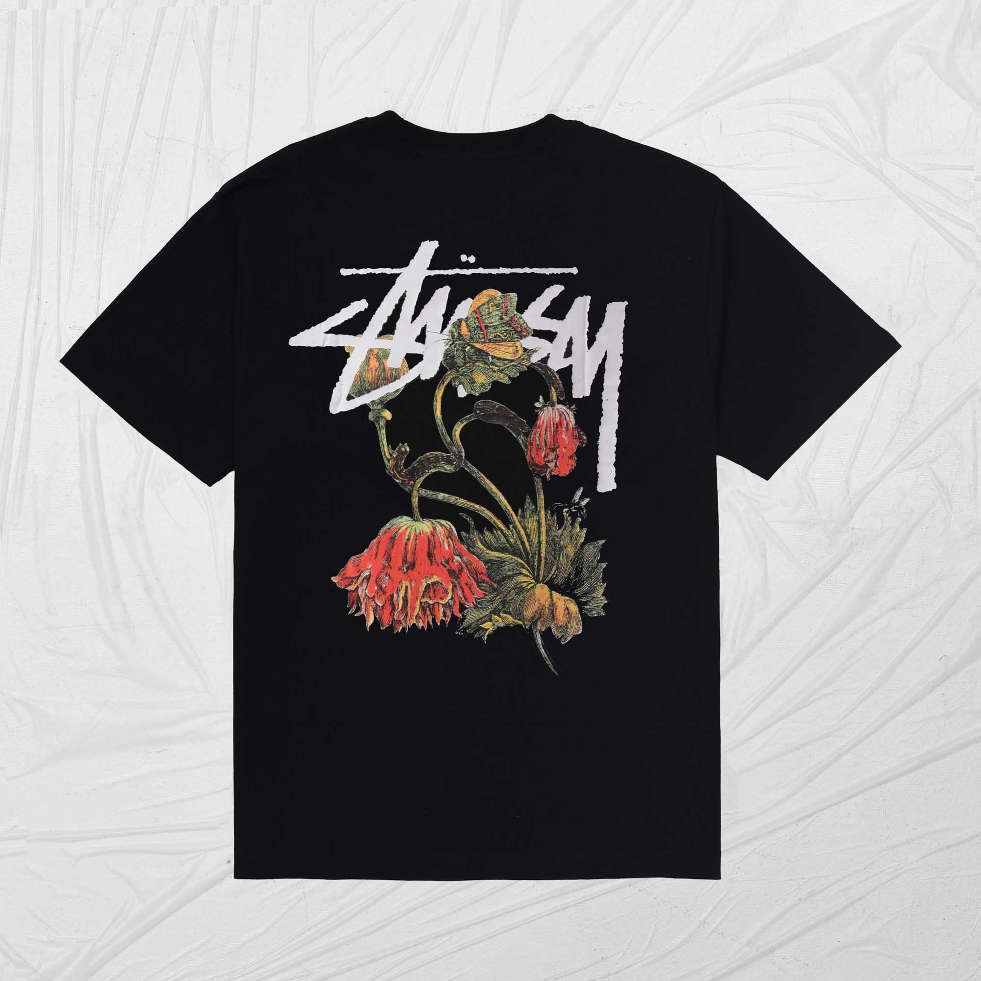 STUSSY WITHERED TEE - BLACK