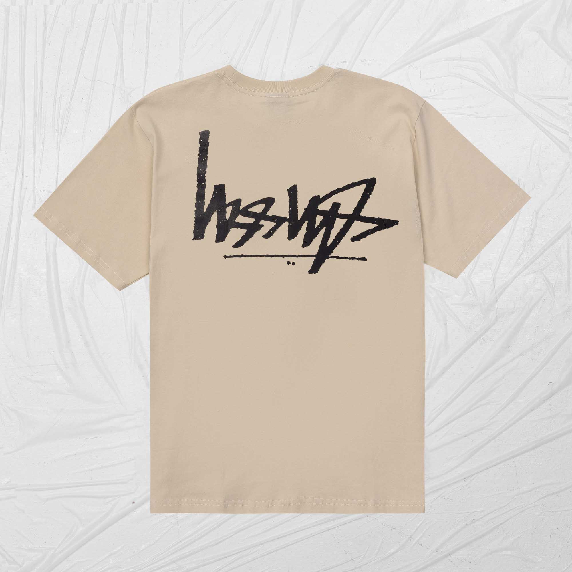 STUSSY FLIPPED TEE - PUTTY