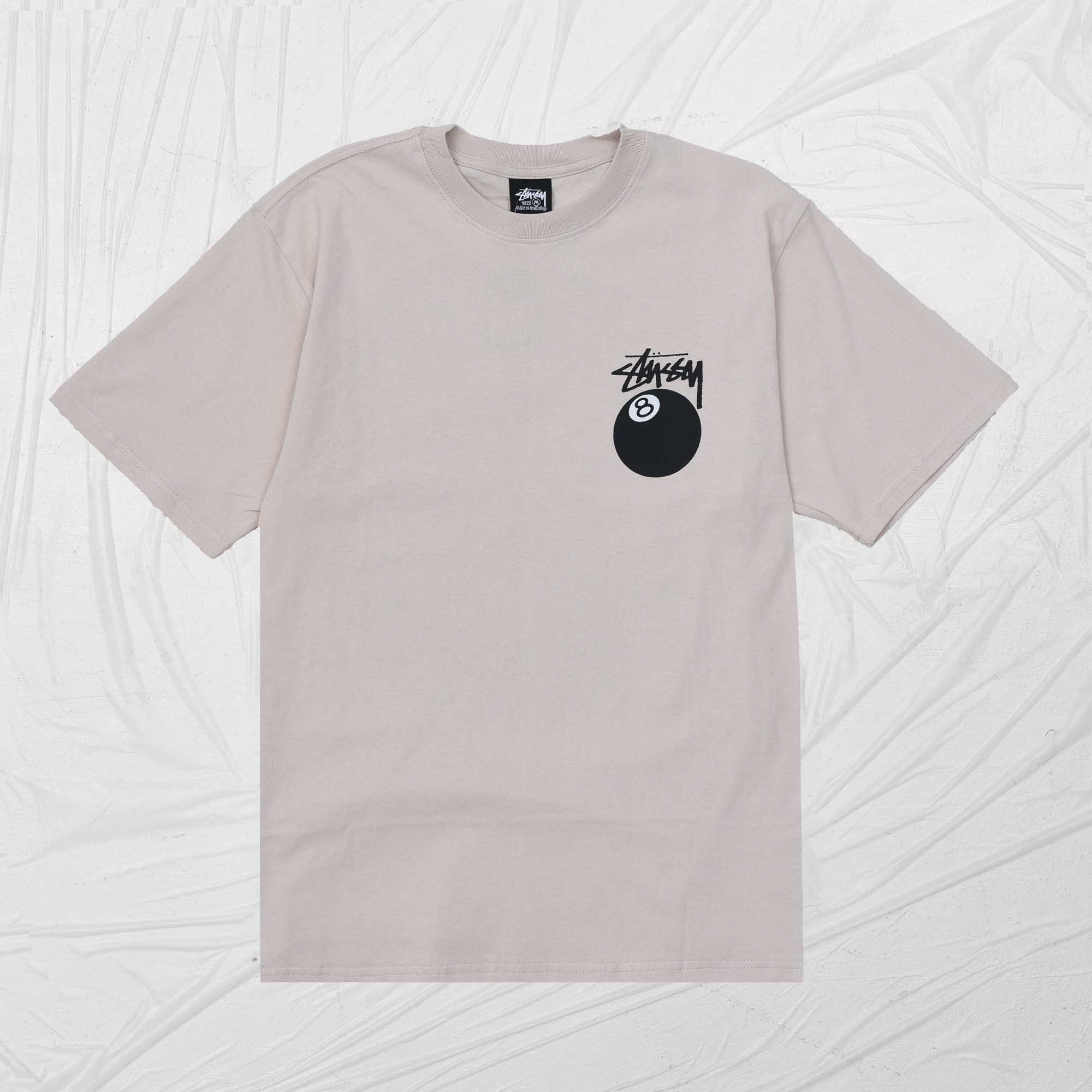 STUSSY 8BALL DYED TEE - SMOKE