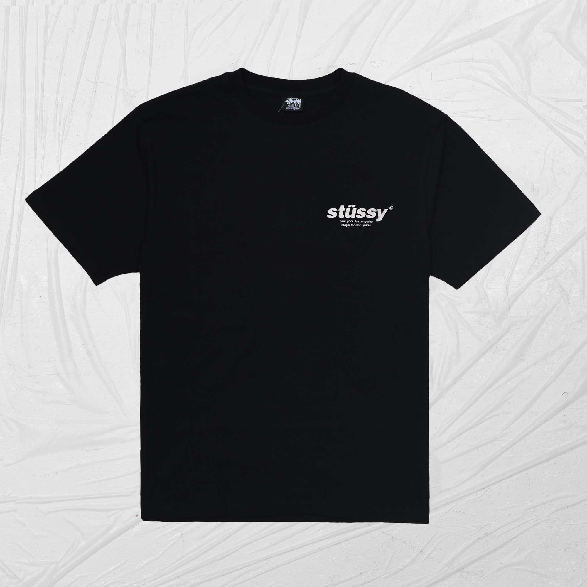 STUSSY GUMBALL TEE - BLACK