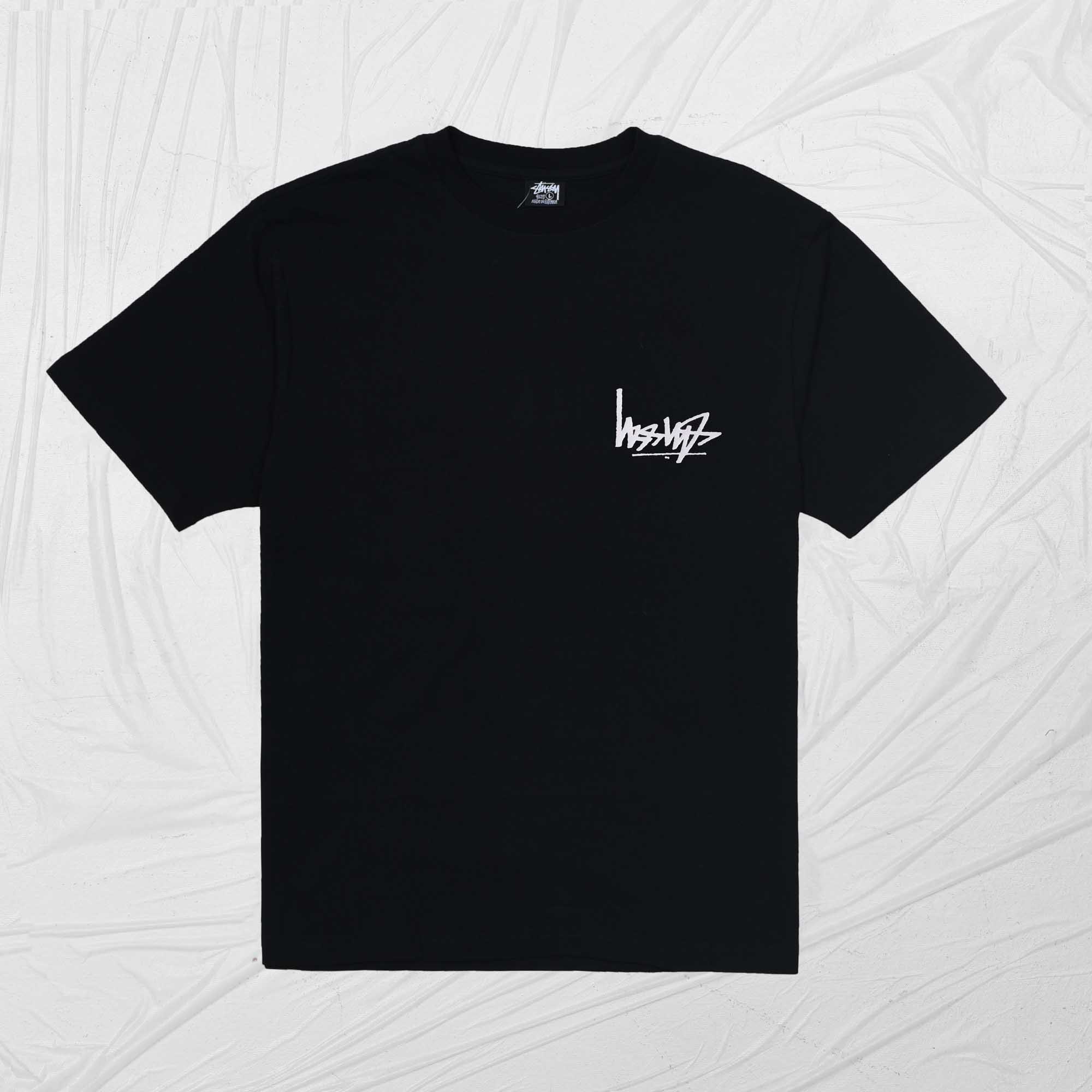 STUSSY FLIPPED TEE - BLACK