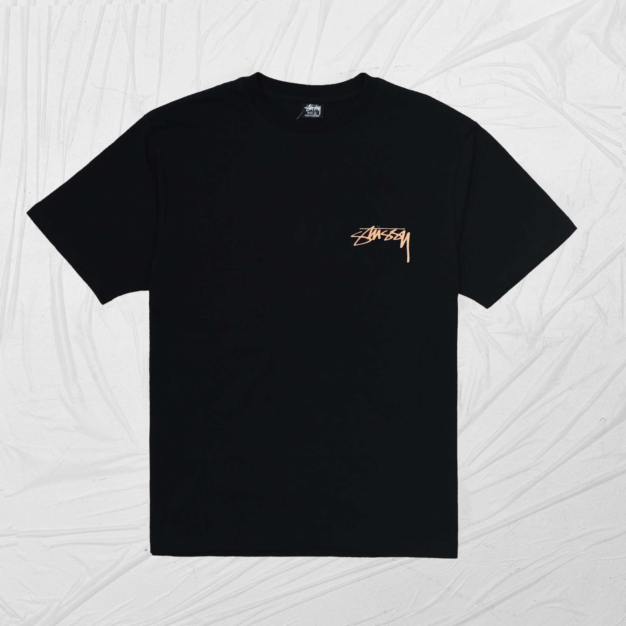 STUSSY STATUE DYED TEE - BLACK