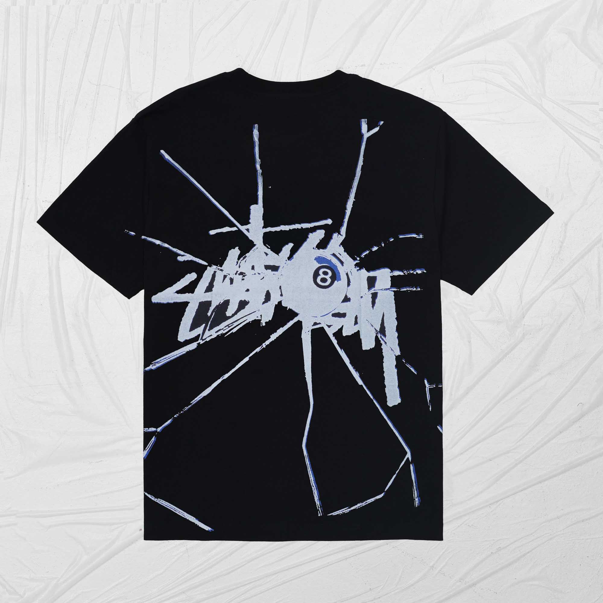 STUSSY SHATTERED TEE - BLACK