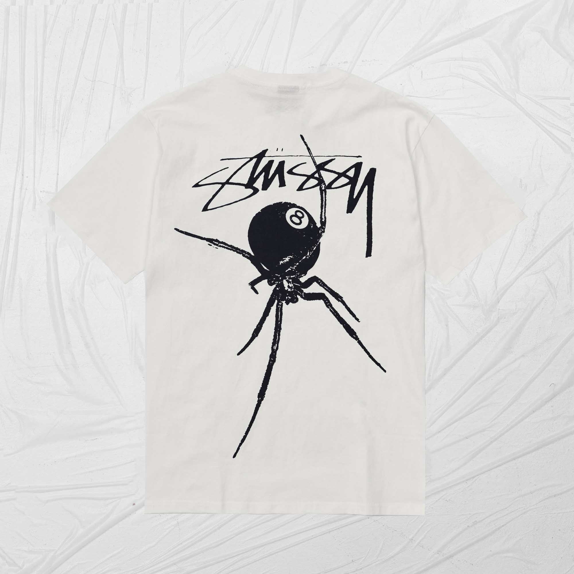 STUSSY ARACHIND DYED TEE - NATURAL