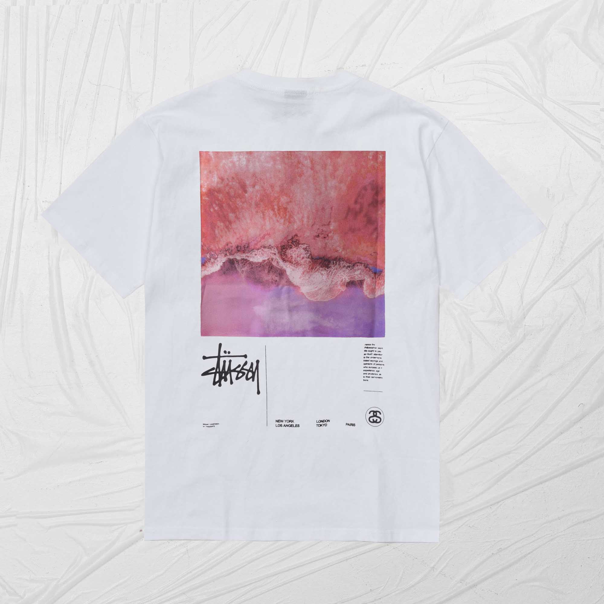 STUSSY OCEAN DREAM TEE - WHITE