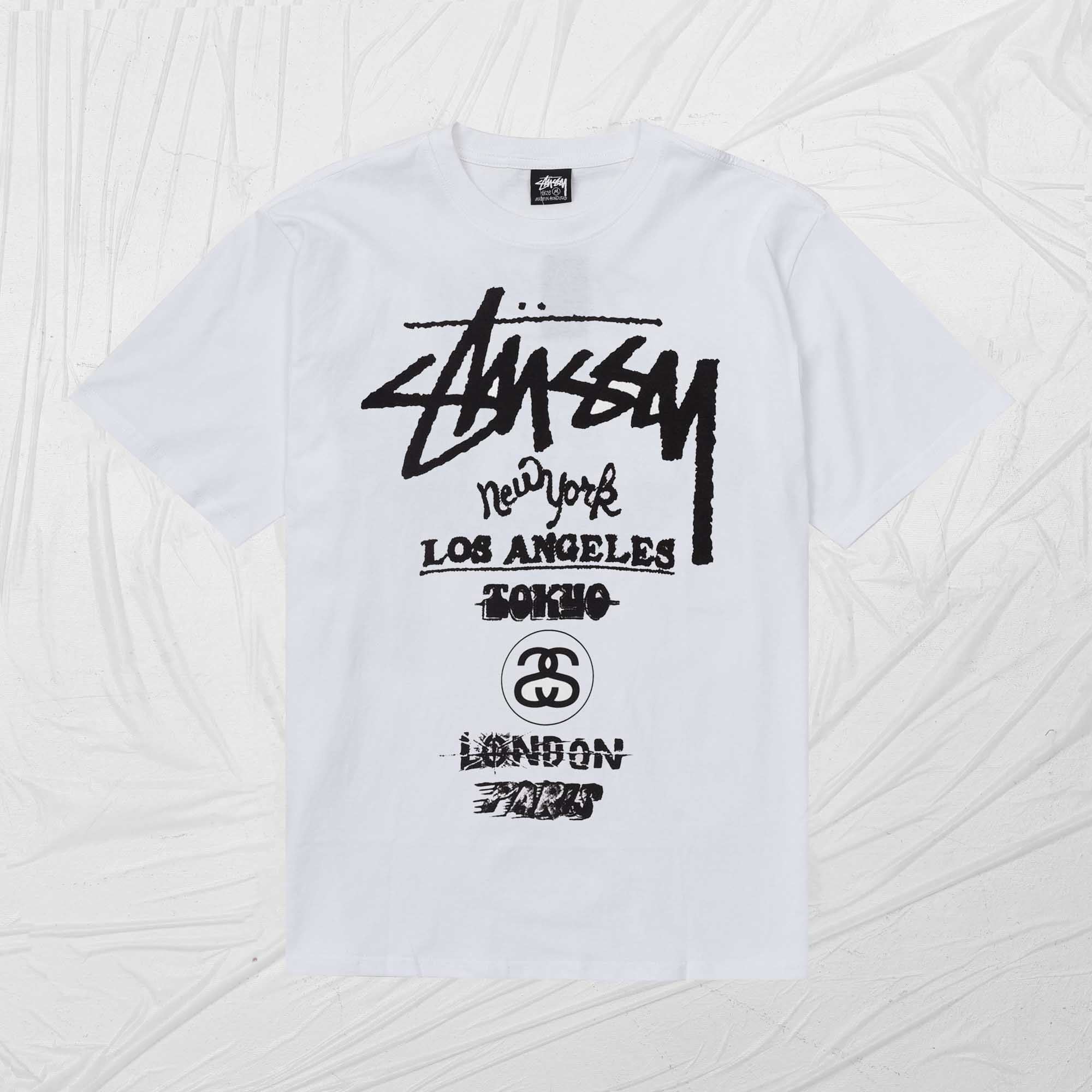 STUSSY TOUR TEE - WHITE