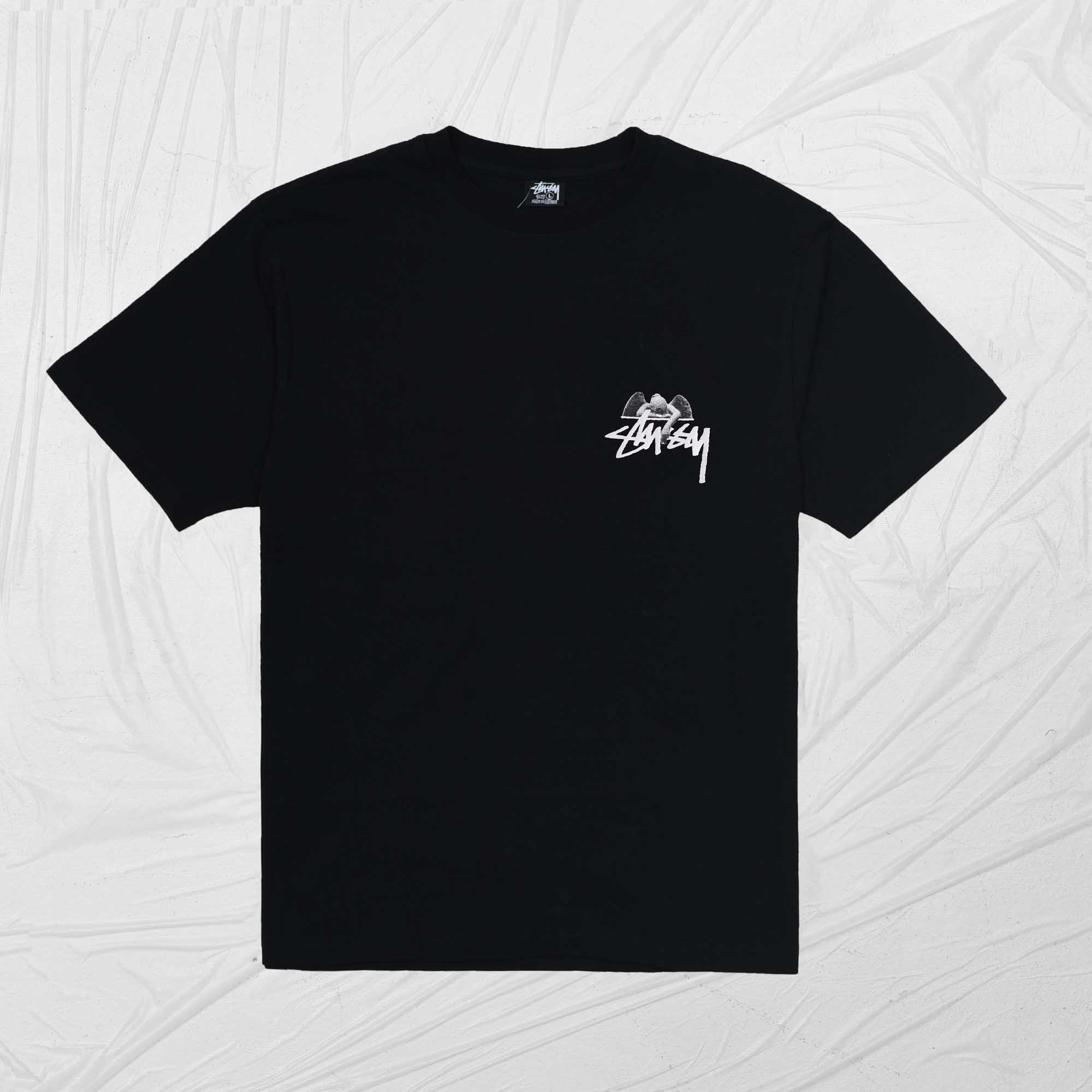 STUSSY ANGEL TEE - BLACK