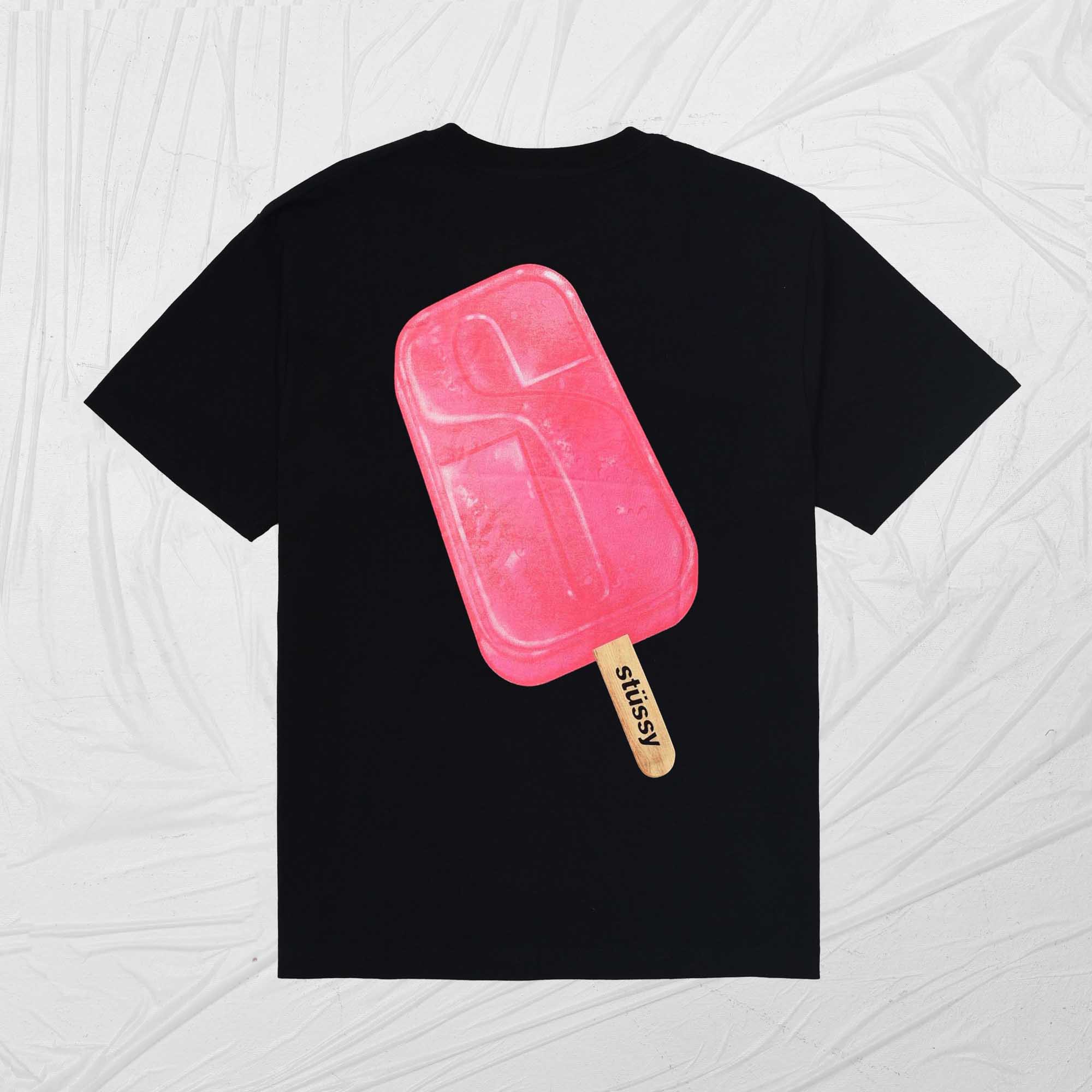 STUSSY POPSICLE TEE - BLACK