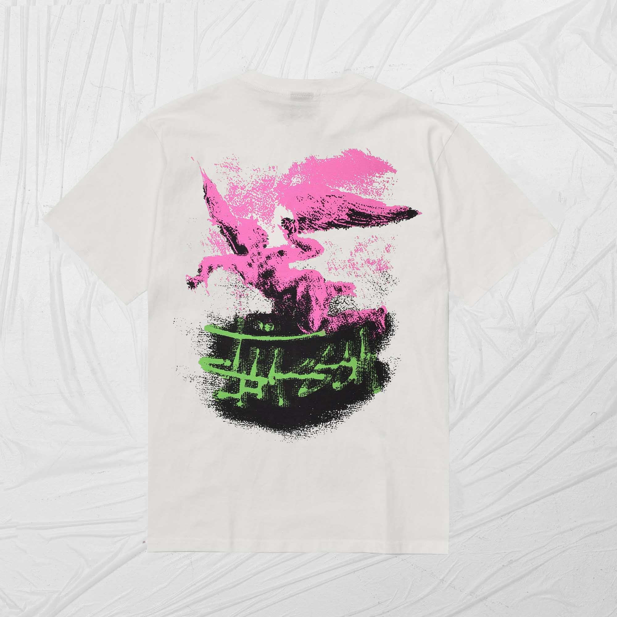 STUSSY FALLEN ANGEL DYED TEE - NATURAL