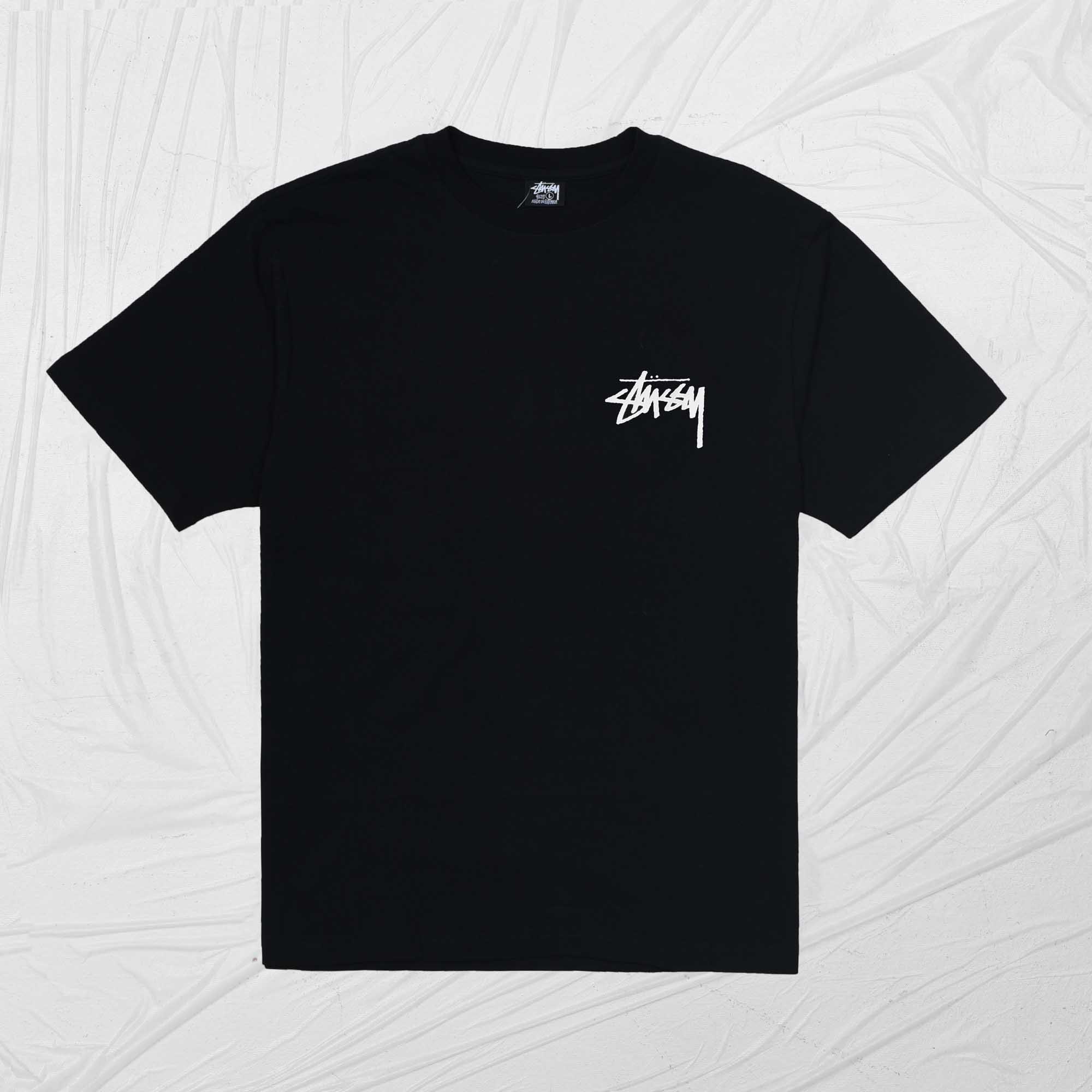 STUSSY 8BALL FADE TEE - BLACK