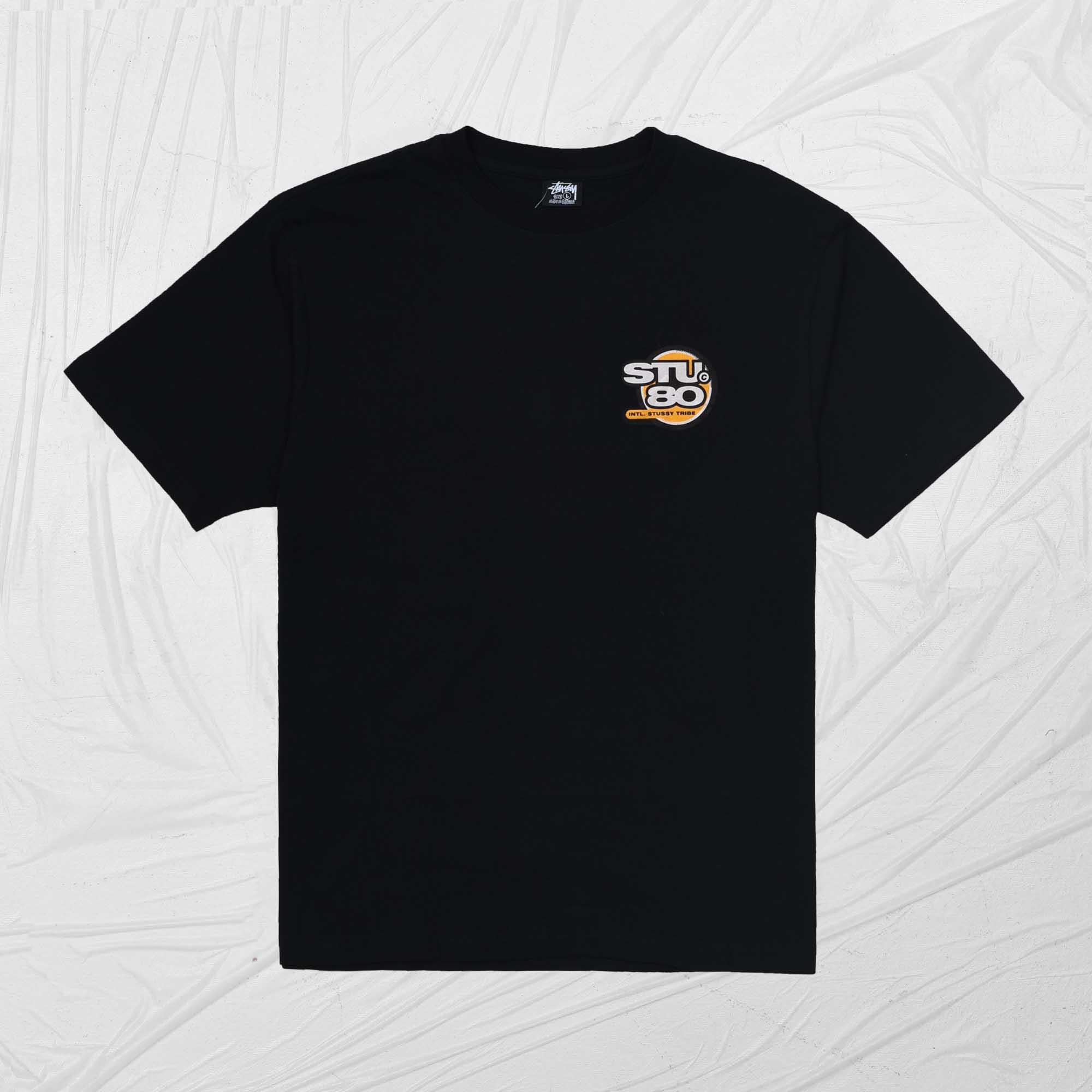 STUSSY HOT 80 TEE - BLACK