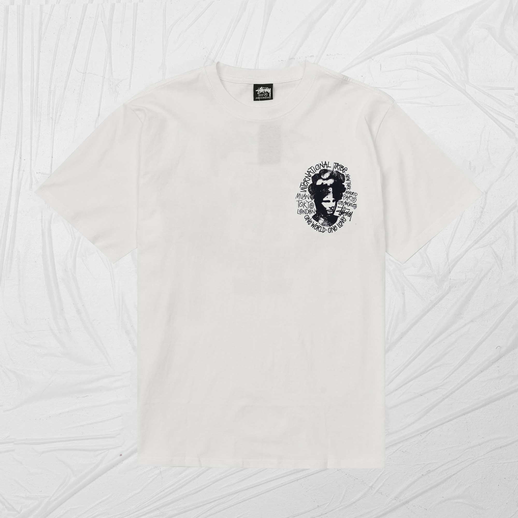 STUSSY CAMELOT DYED TEE - NATURAL