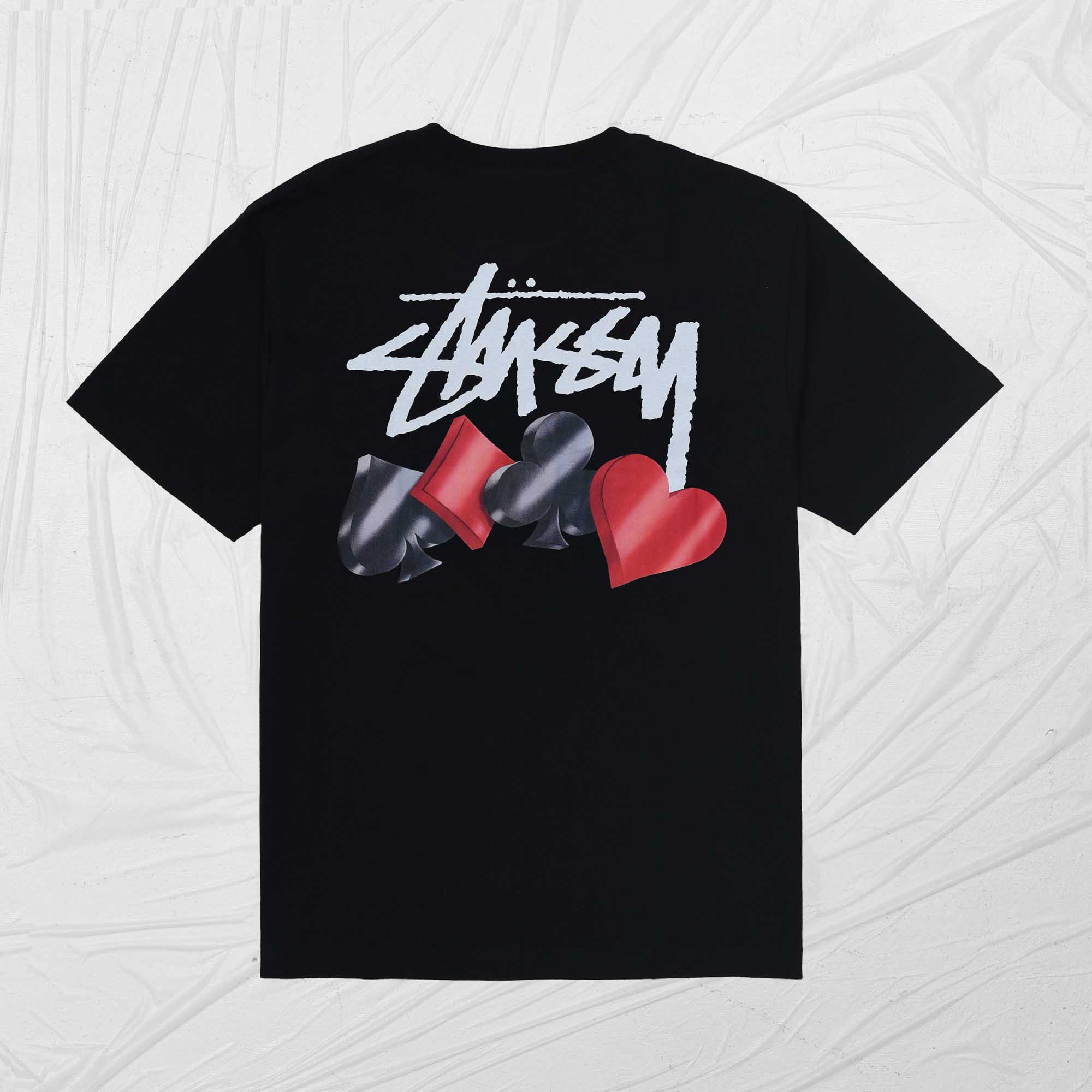 STUSSY SUITS TEE - BLACK