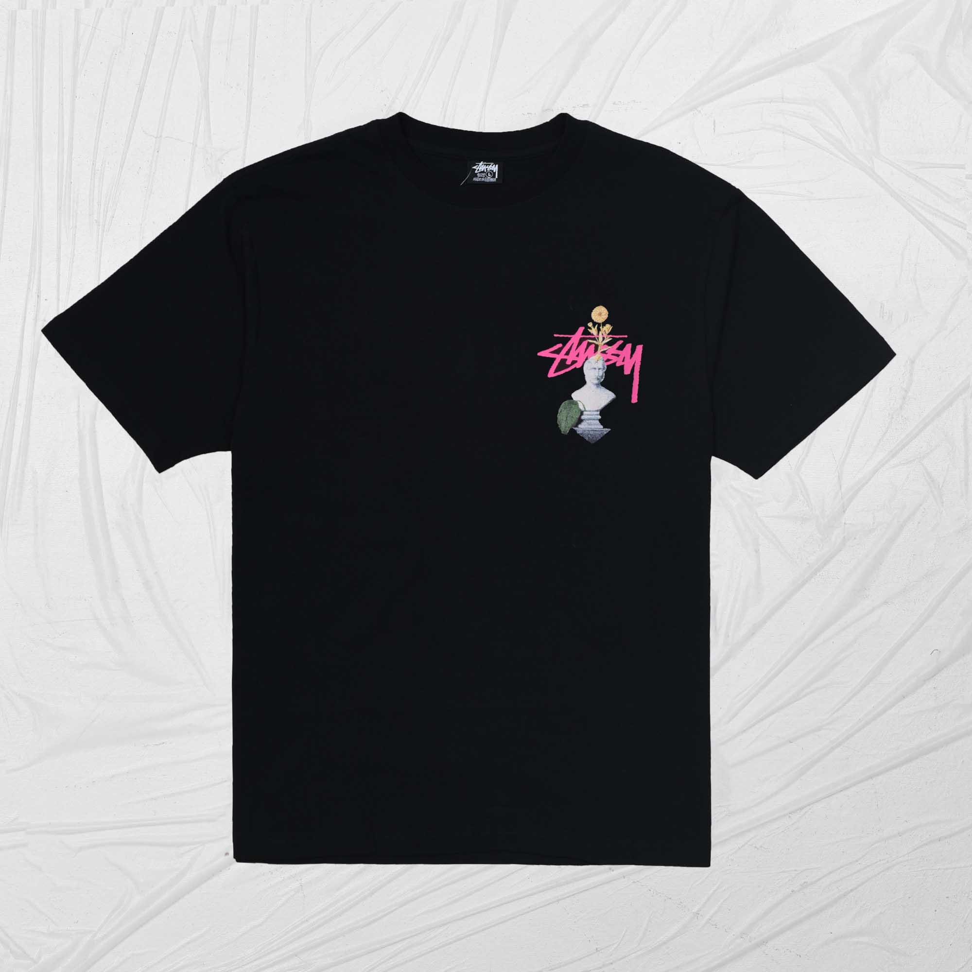 STUSSY PSYCHEDELIC TEE - BLACK