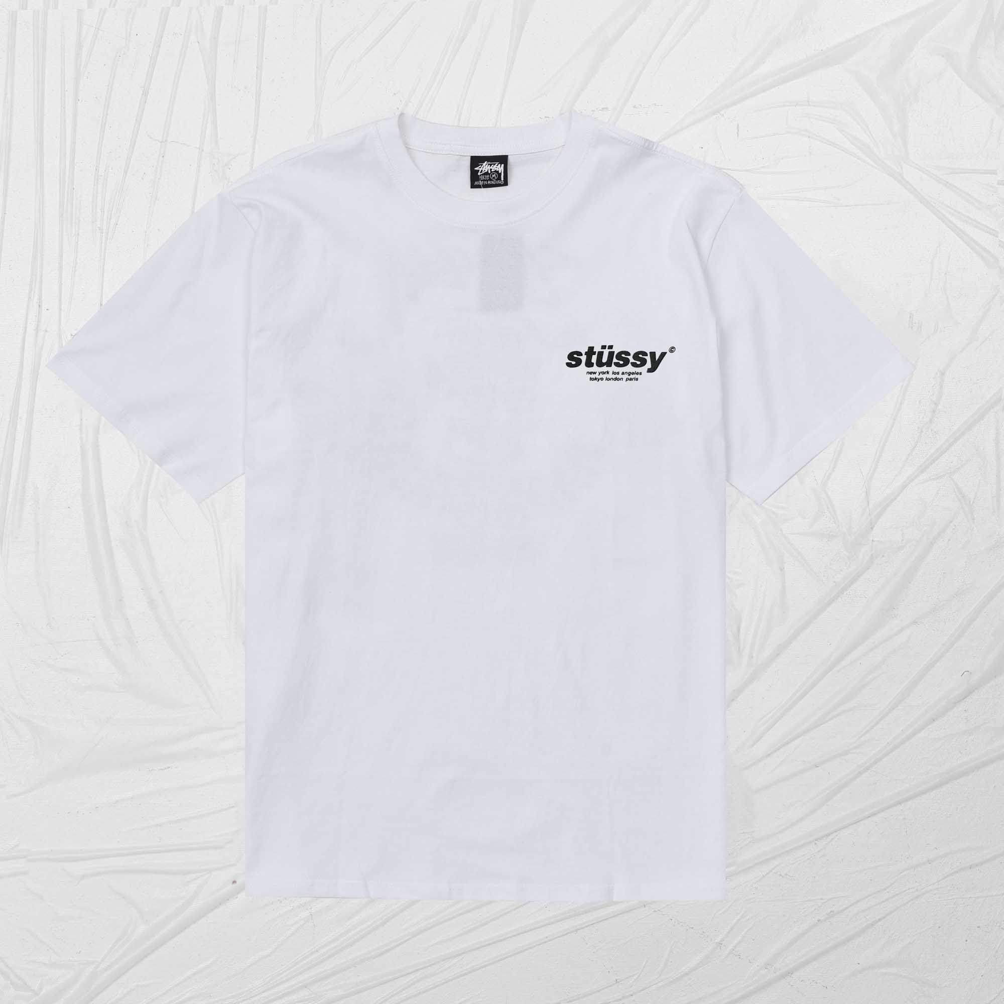 STUSSY GUMBALL TEE - WHITE