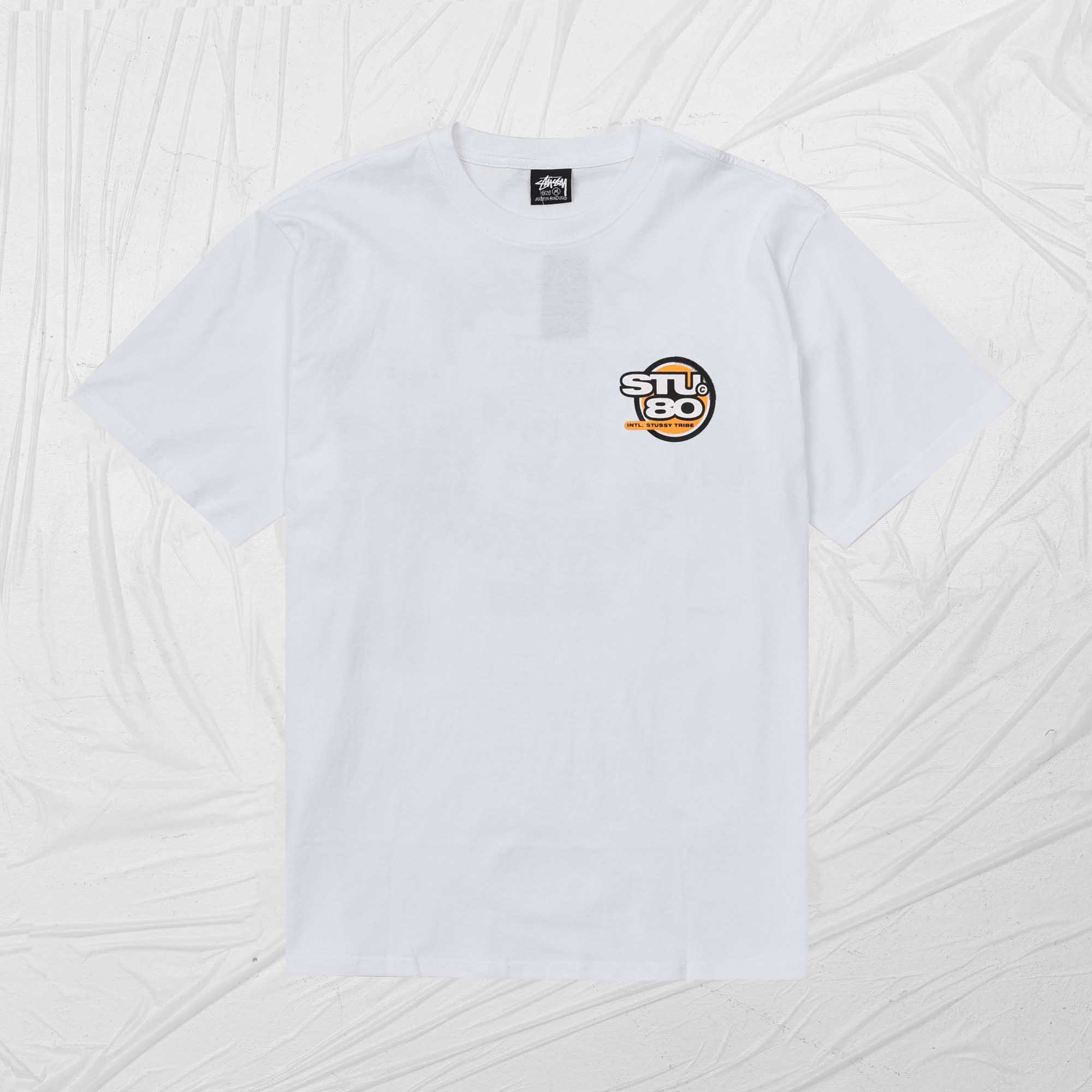 STUSSY HOT 80 TEE - WHITE