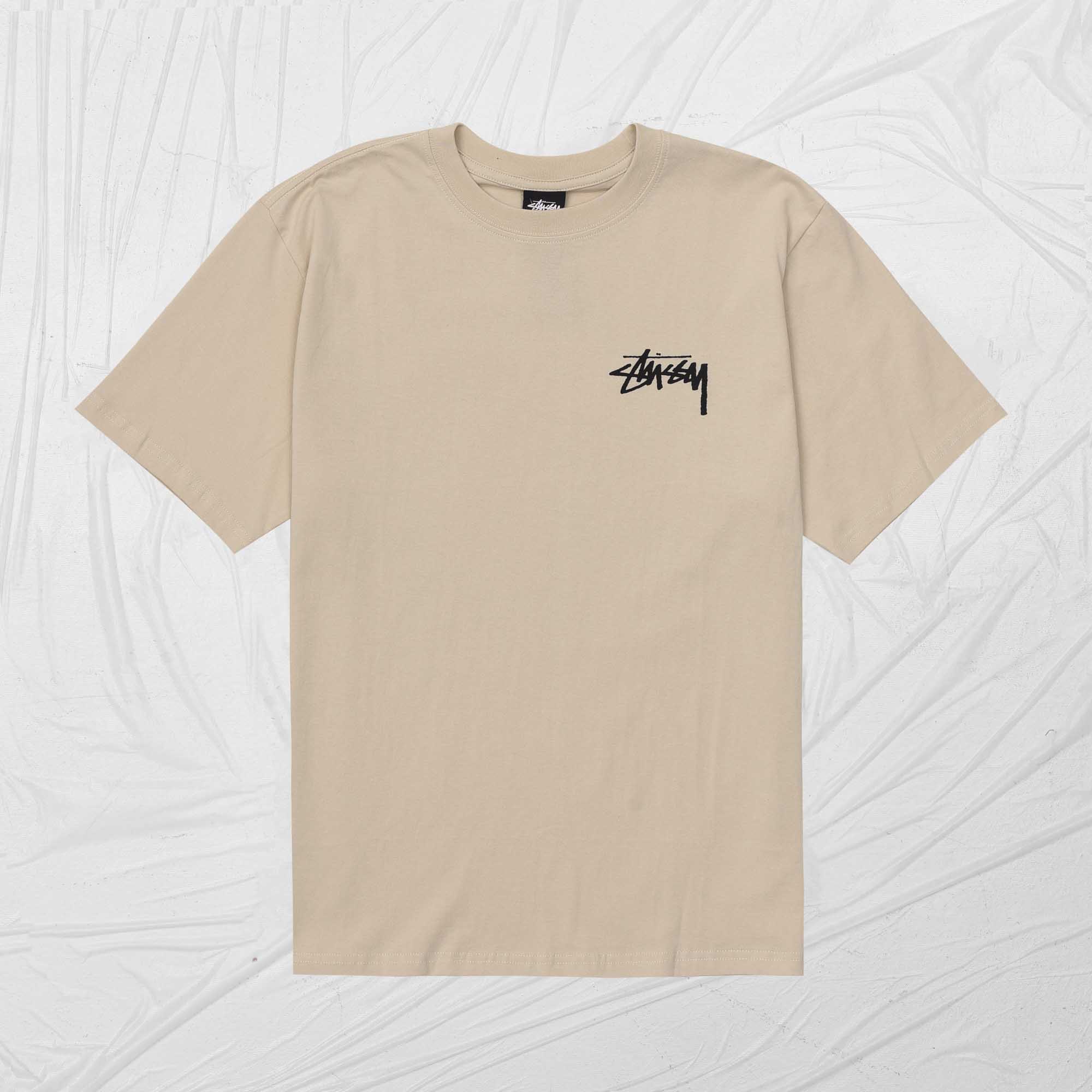 STUSSY 8BALL FADE TEE - PUTTY