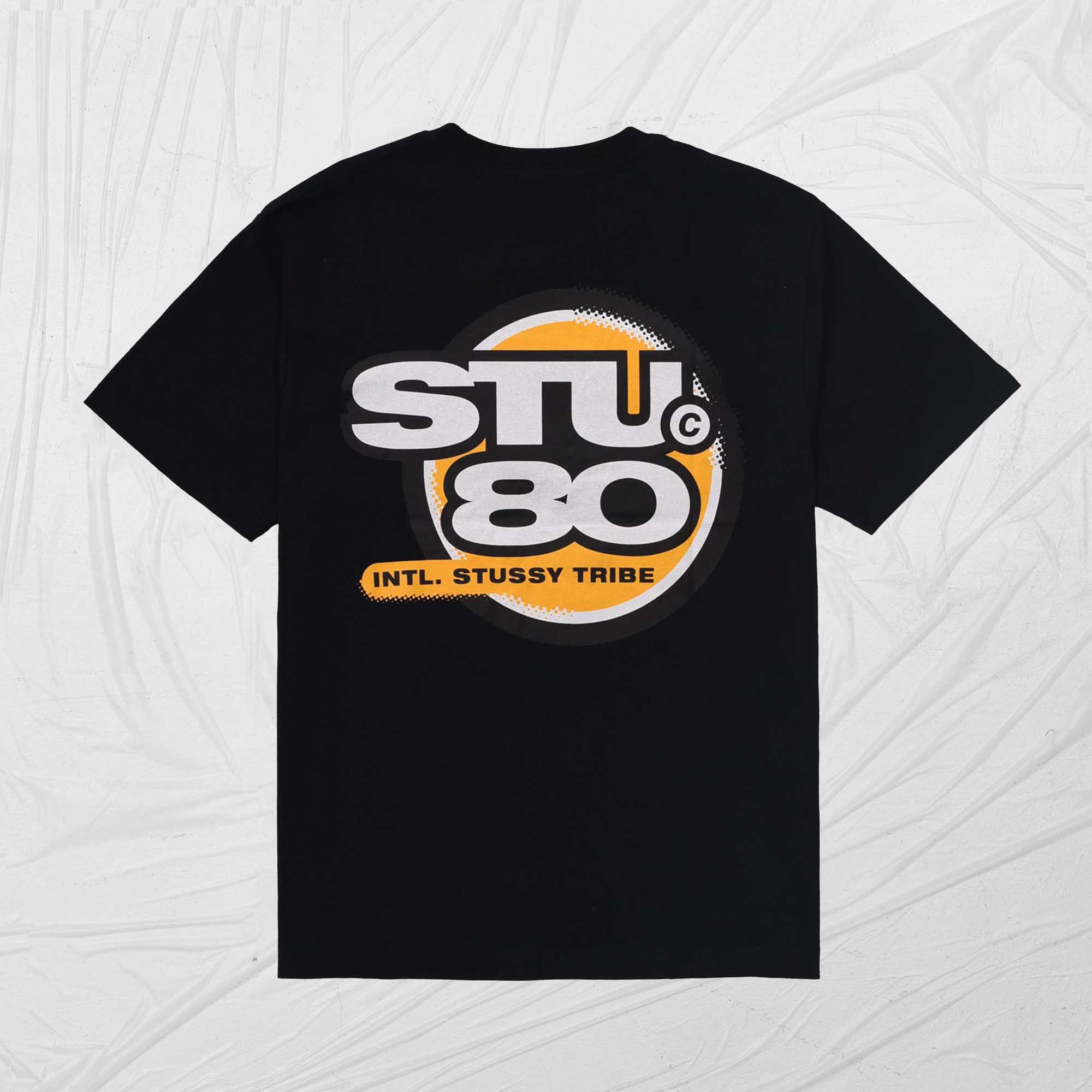 STUSSY HOT 80 TEE - BLACK