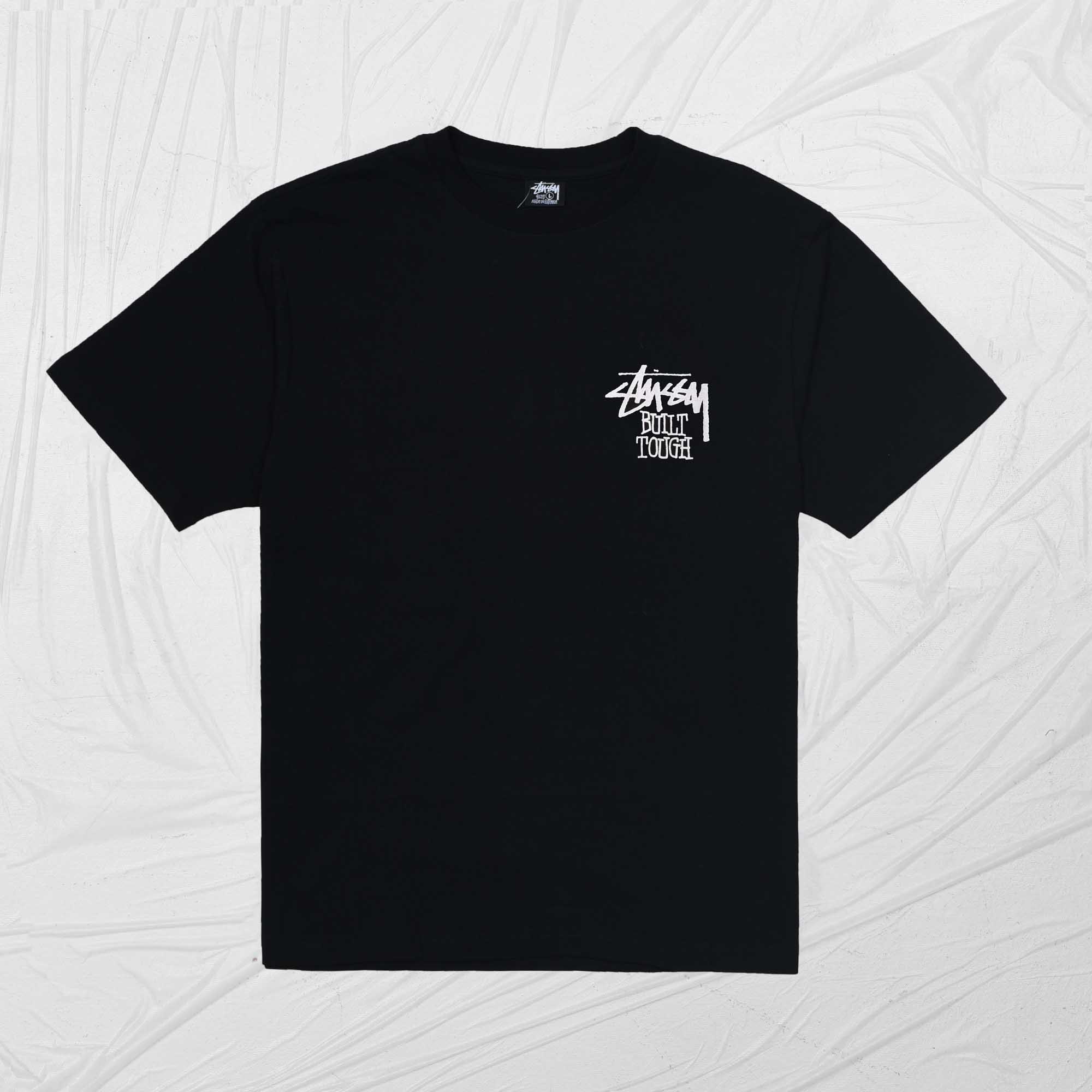 STUSSY BUILT TOUGH TEE - BLACK