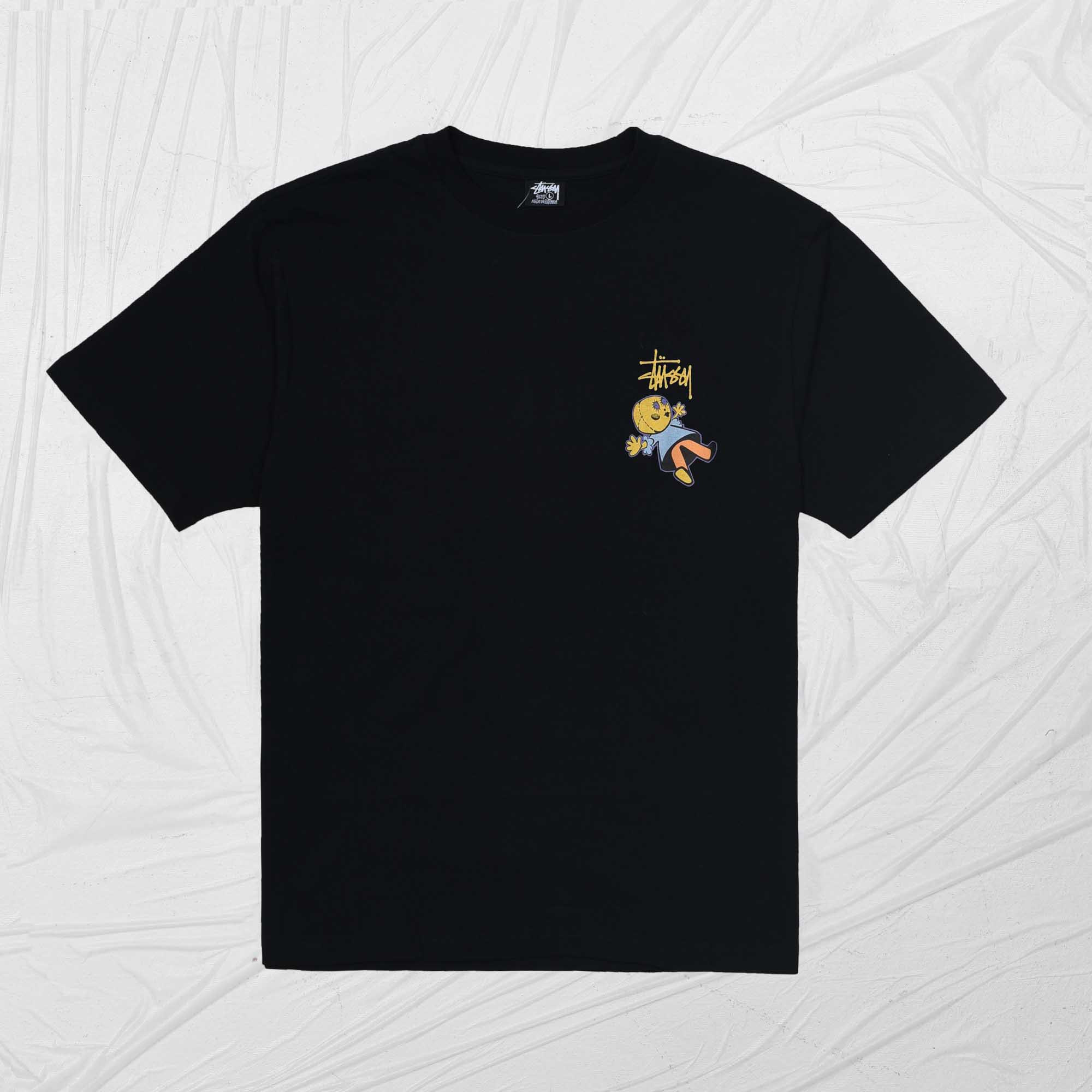 STUSSY DOLLIE DYED TEE - BLACK