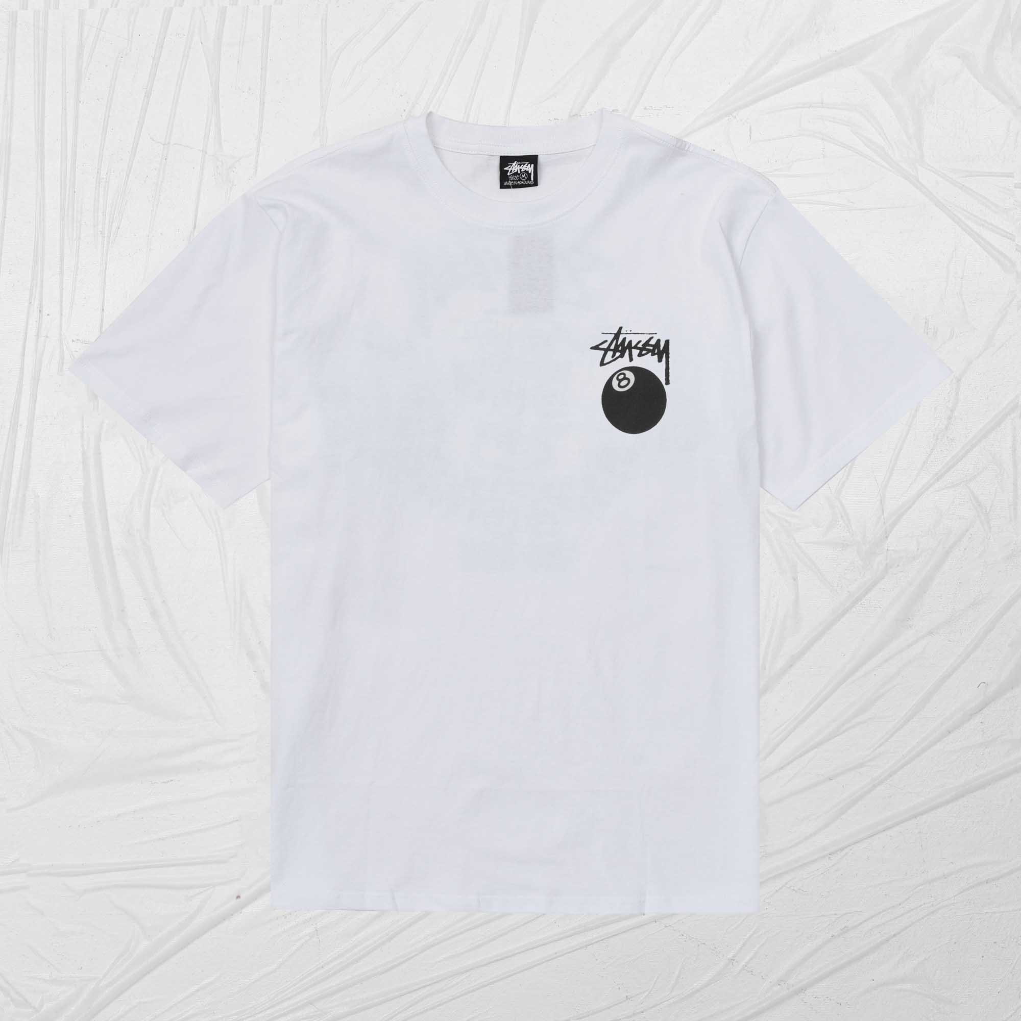 STUSSY BILLIARDS TEE - WHITE