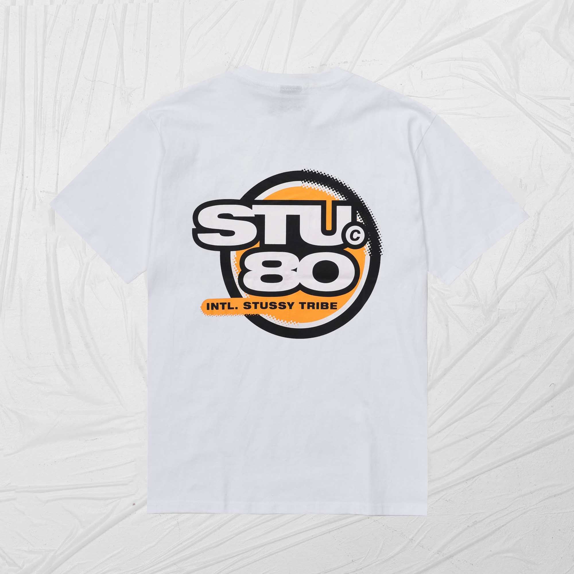 STUSSY HOT 80 TEE - WHITE