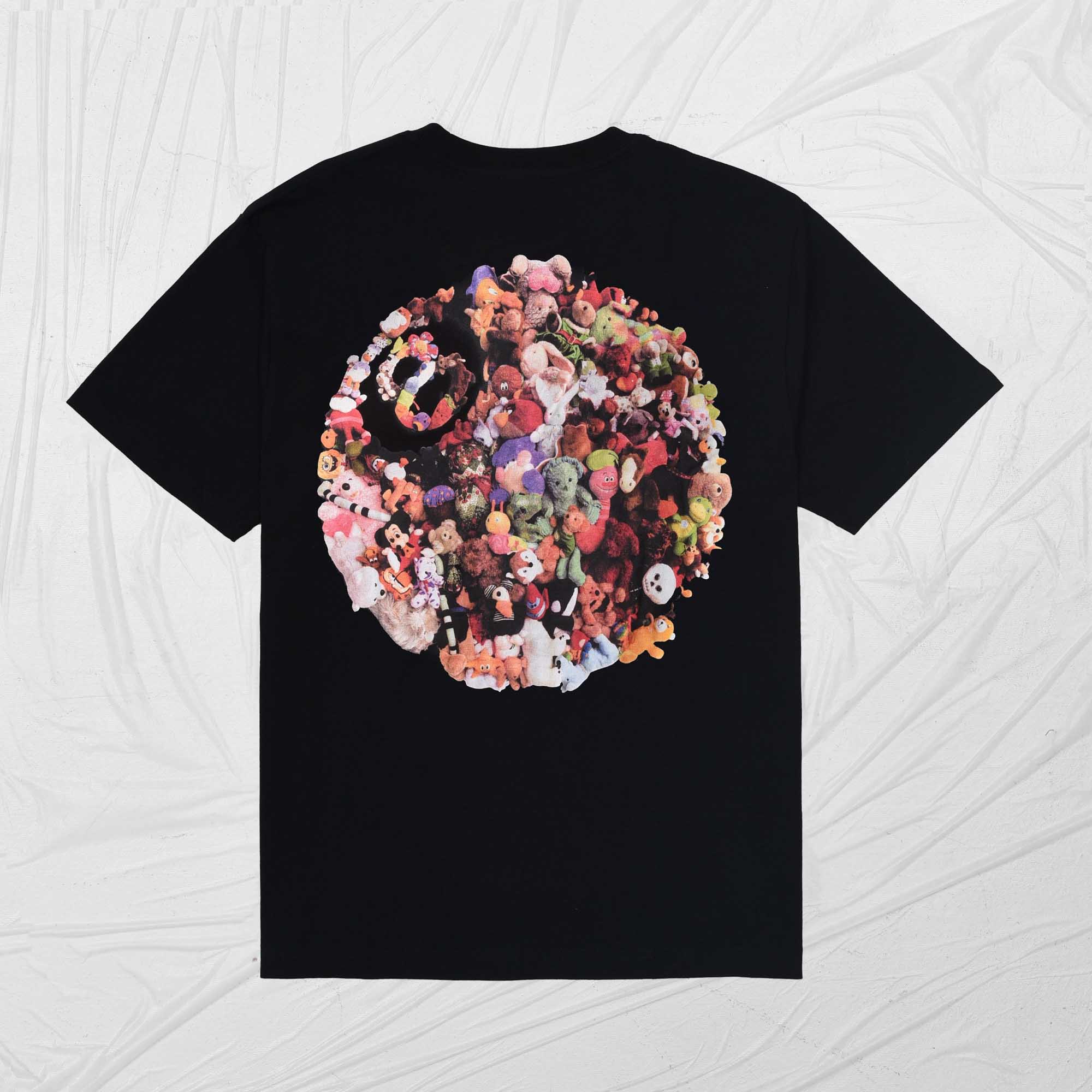 STUSSY PLUSH TEE - BLACK