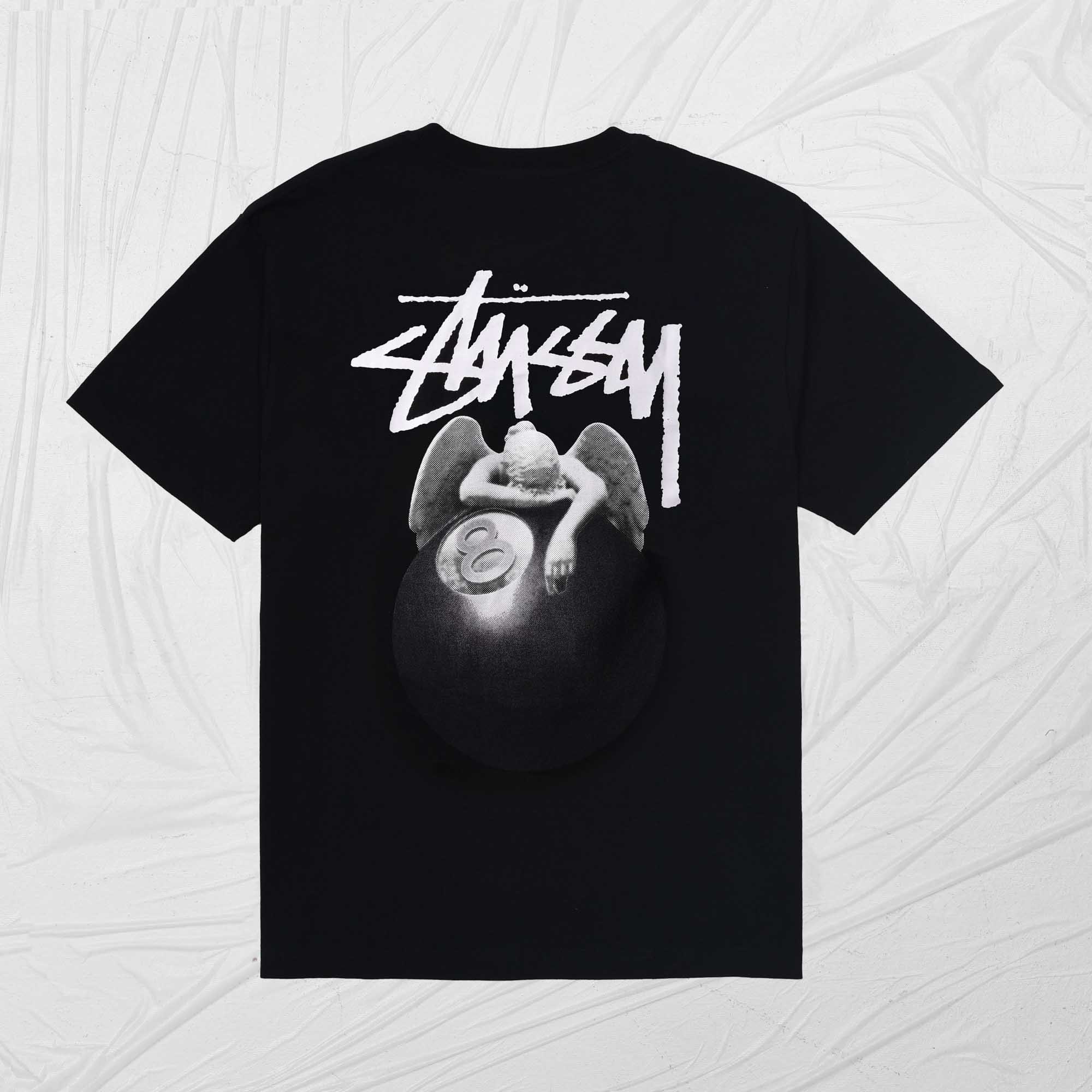 STUSSY ANGEL TEE - BLACK