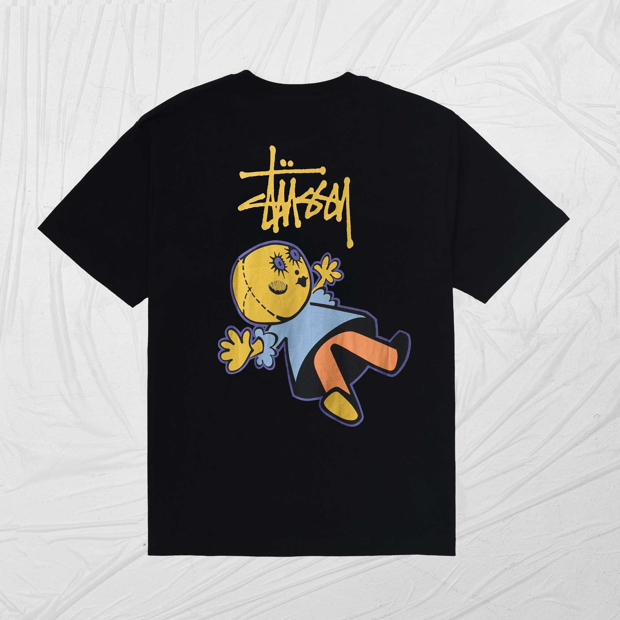 STUSSY DOLLIE DYED TEE - BLACK