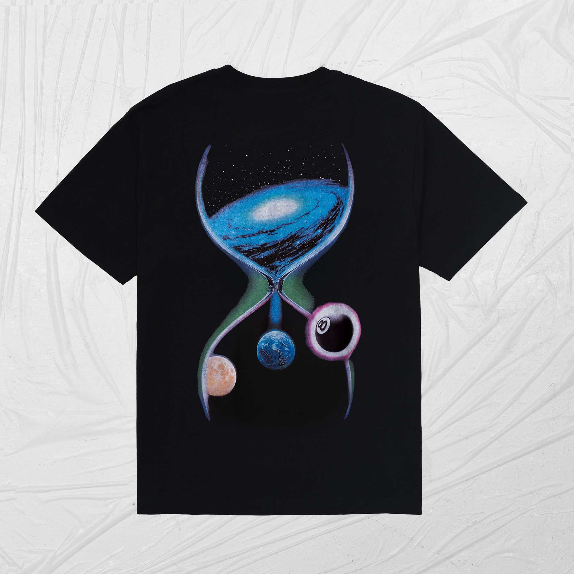 STUSSY GALAXY TEE - BLACK