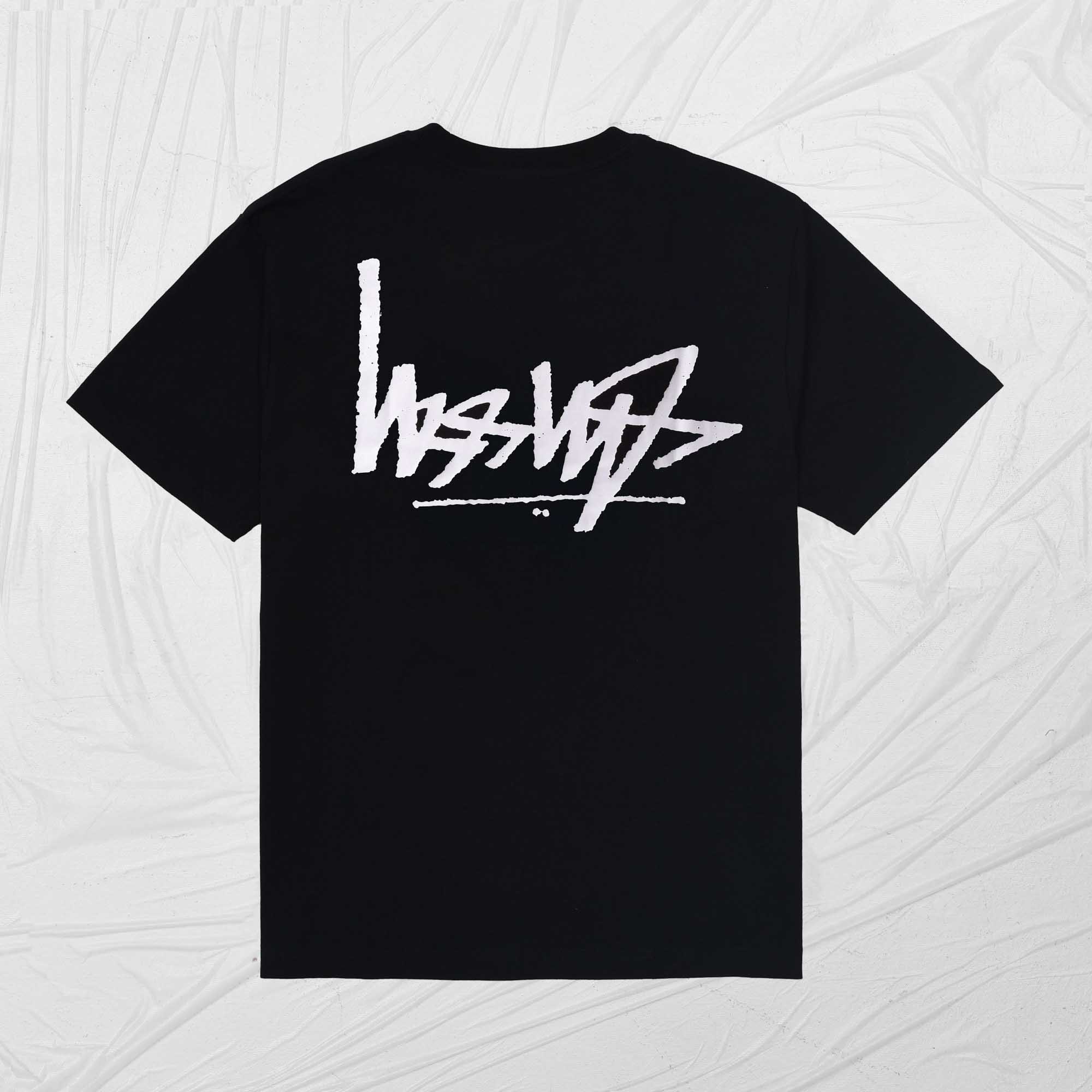 STUSSY FLIPPED TEE - BLACK