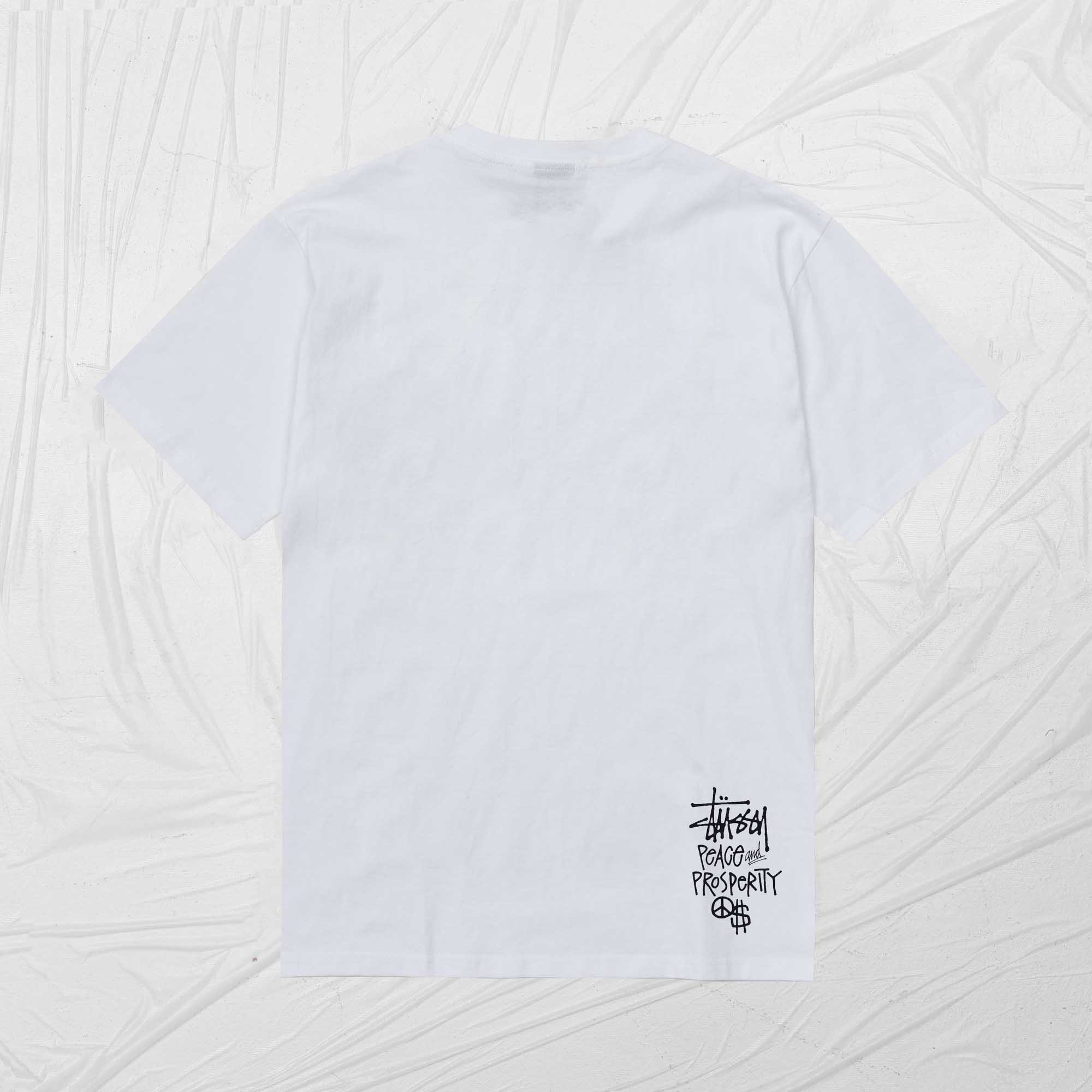 STUSSY PEACE TEE - WHITE