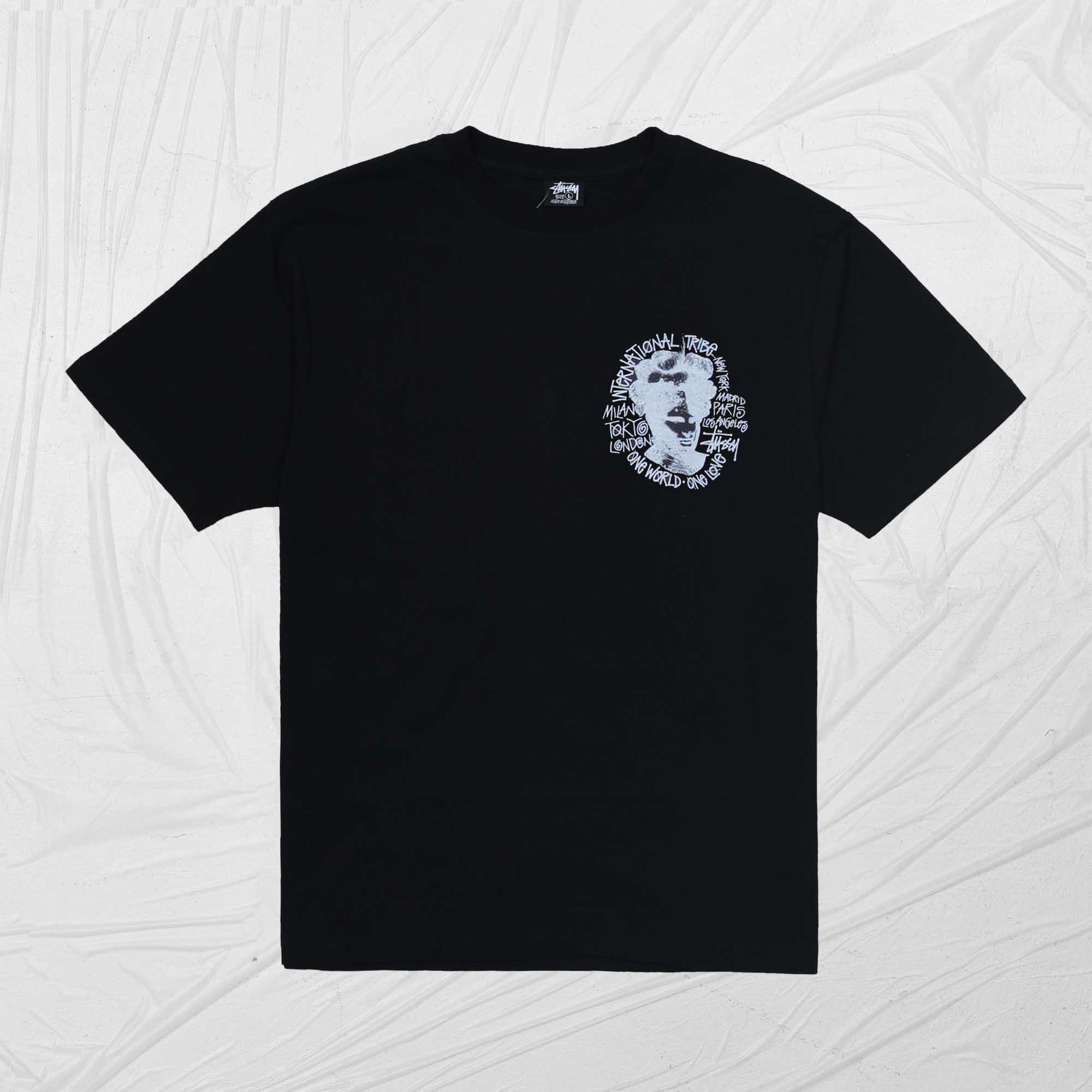 STUSSY CAMELOT DYED TEE - BLACK