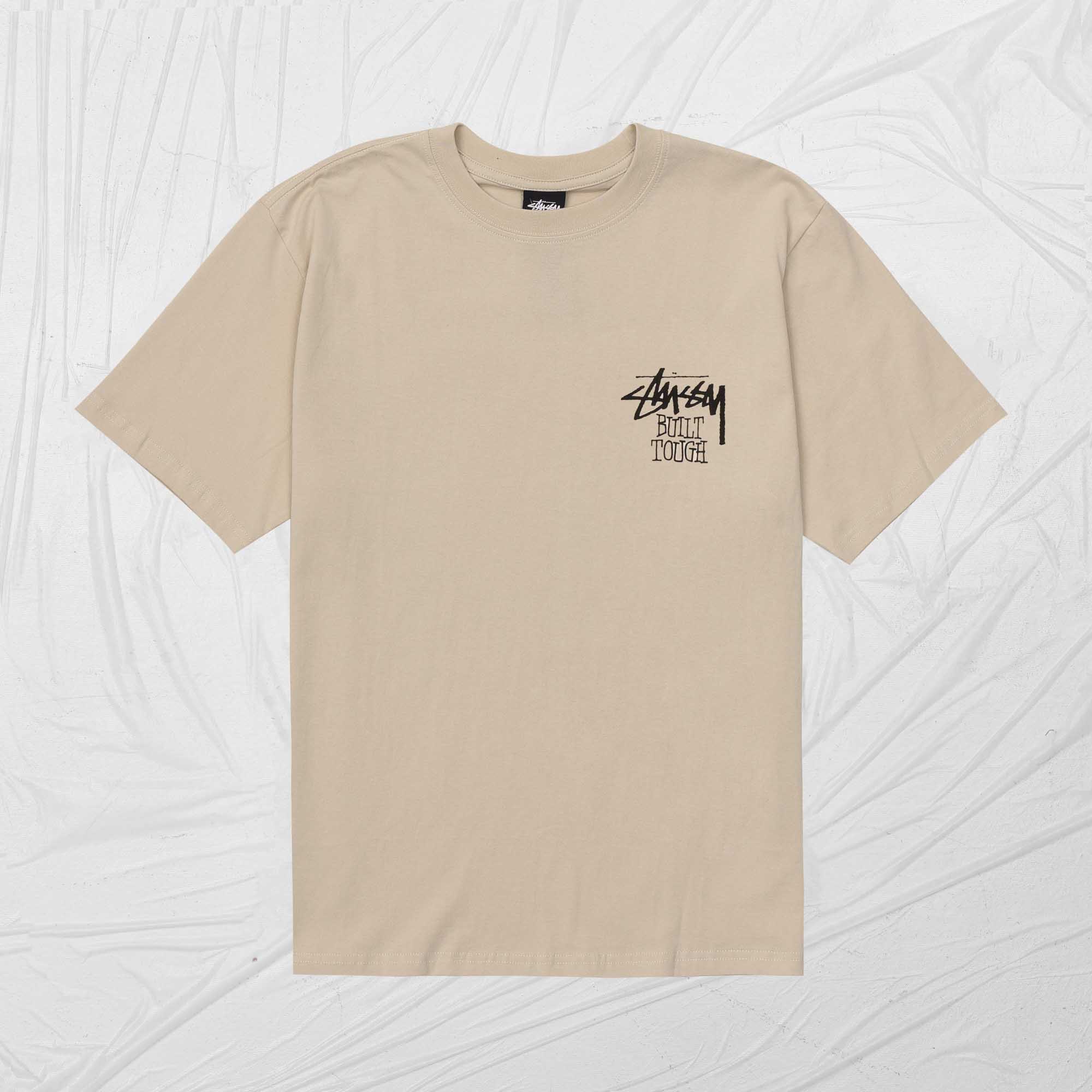 STUSSY BUILT TOUGH TEE - PUTTY