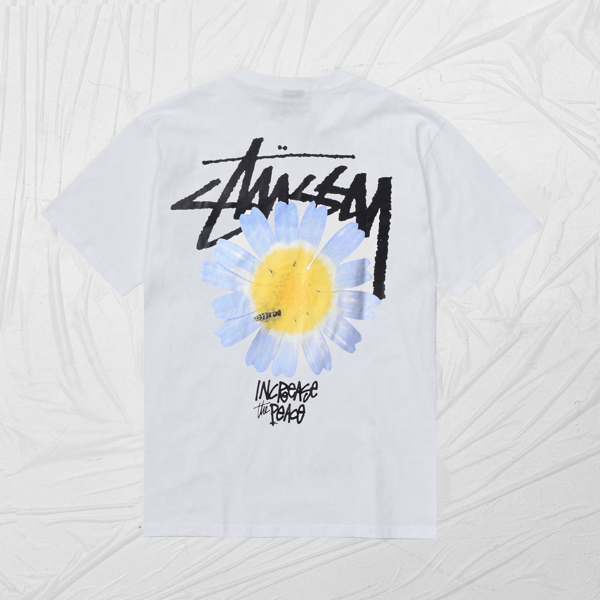 STUSSY ITP FLOWER TEE - WHITE