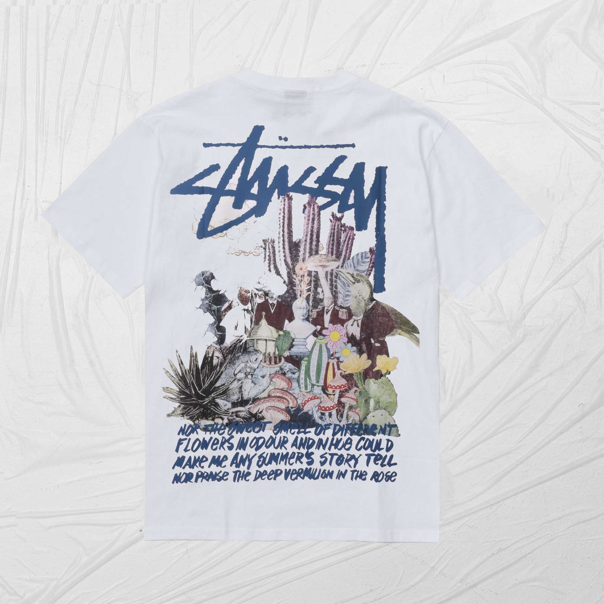 STUSSY PSYCHEDELIC TEE - WHITE