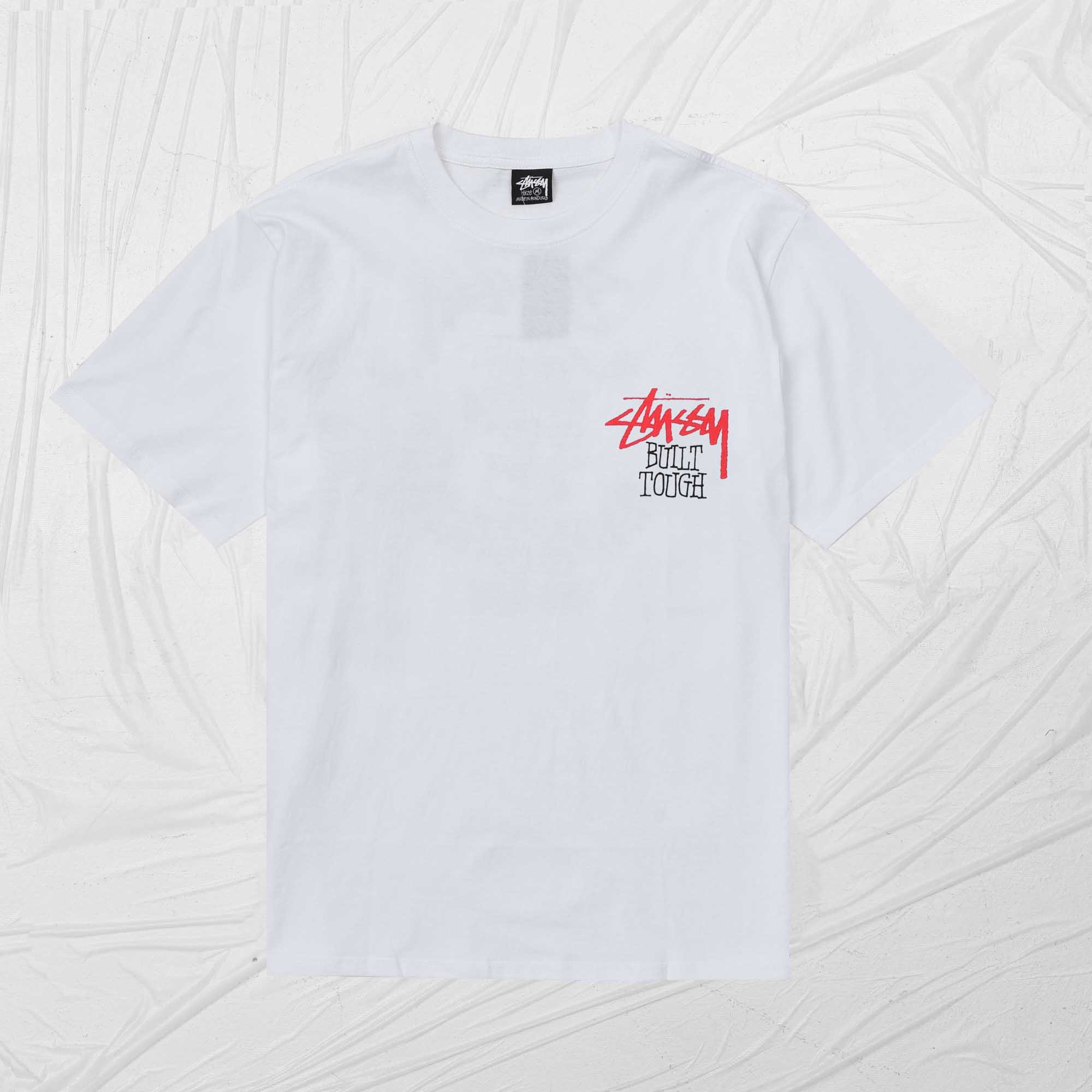 STUSSY BUILT TOUGH TEE - WHITE